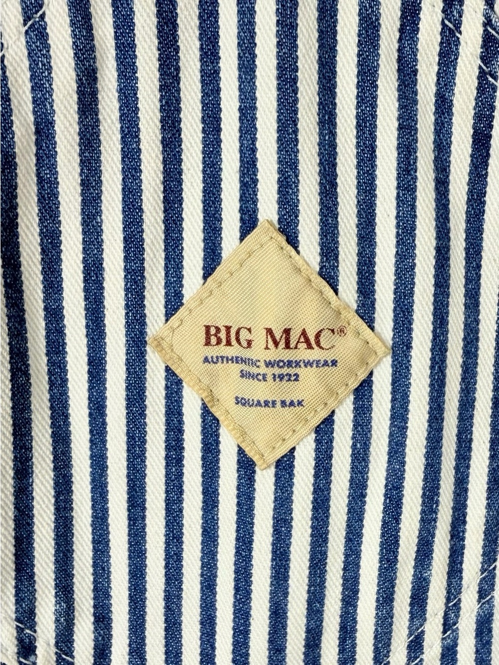 Big Mac 1970s Conductor’s Work Overalls In Very Good Vintage Condition BlueWhite - Picture 5 of 10